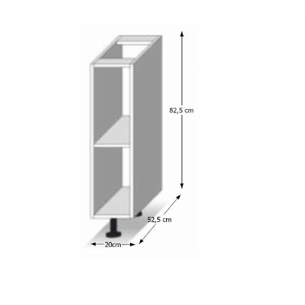 Dulap inferior de bucătărie Lilouse D 20 otv