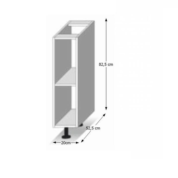 Raft inferior de bucatarie Lilouse deschidere D 20