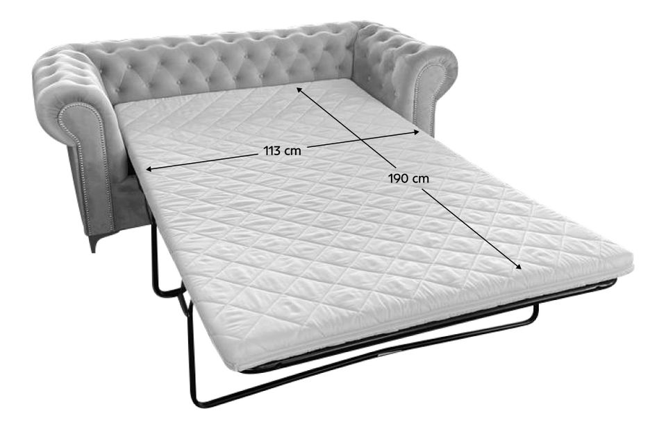 Canapea extensibilă de lux cu două locuri Rikaro (velvet 03) 