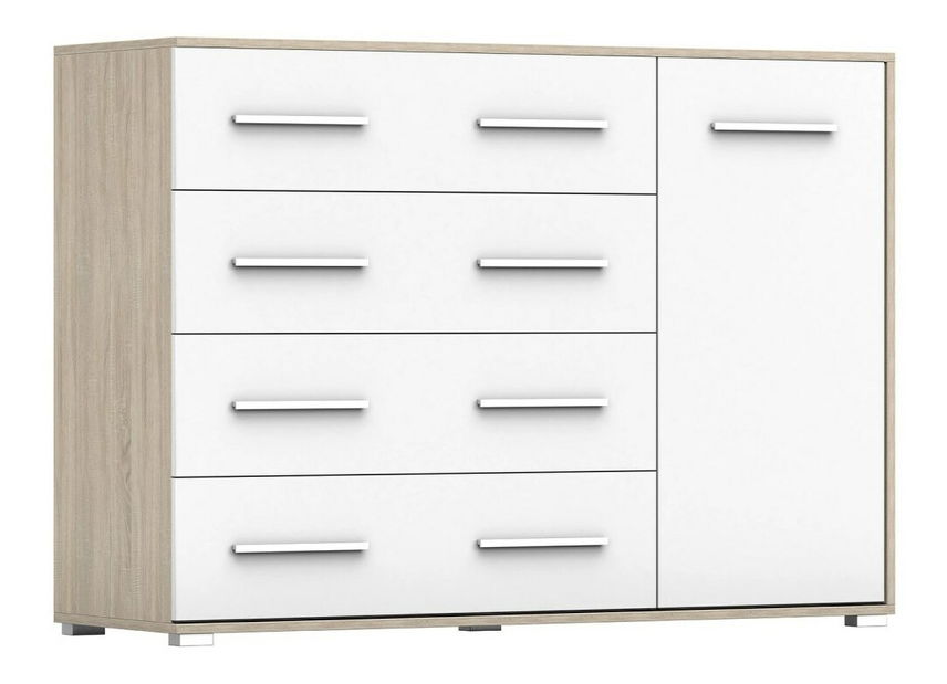 Komoda Fresi 2 (bijela + hrast sonoma)