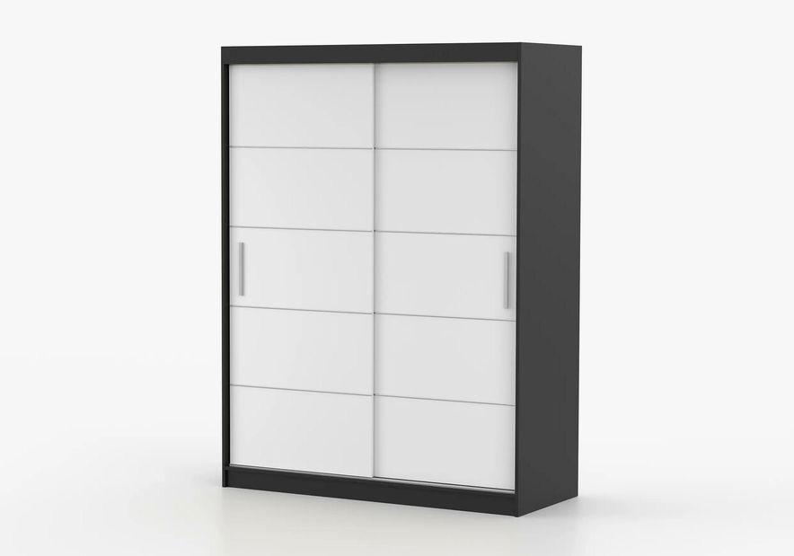 Ruhásszekrény Viola 06 (fekete + fehér)