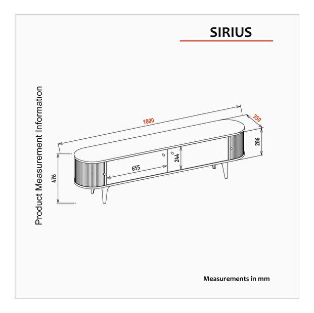 TV stolík/skrinka Sirio TV (dub)