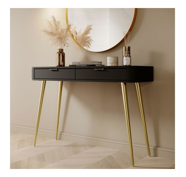 Toaletný stolík Ovenia O2 (čierna)