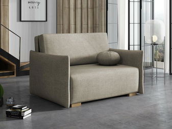 Rozkladacia pohovka Carivia Glov II (svetlohnedá) (s úl. priestorom)