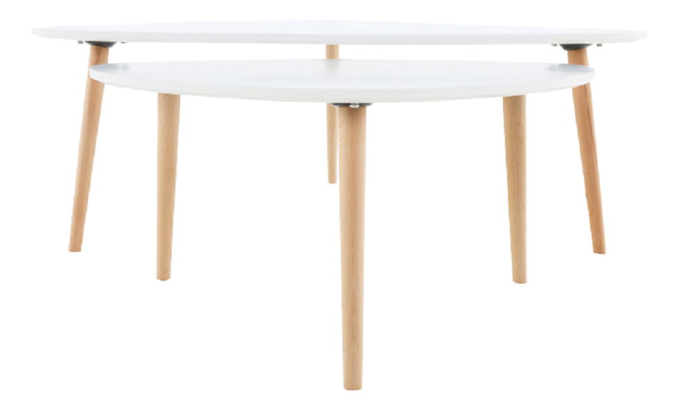 Konferencijski stol Faith (bijela + bukva)