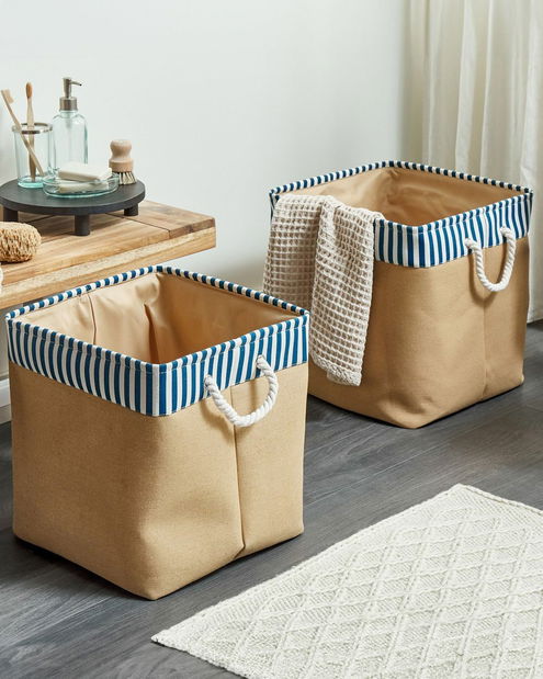 Set 2 ks úložných košov Tarian (béžová) 