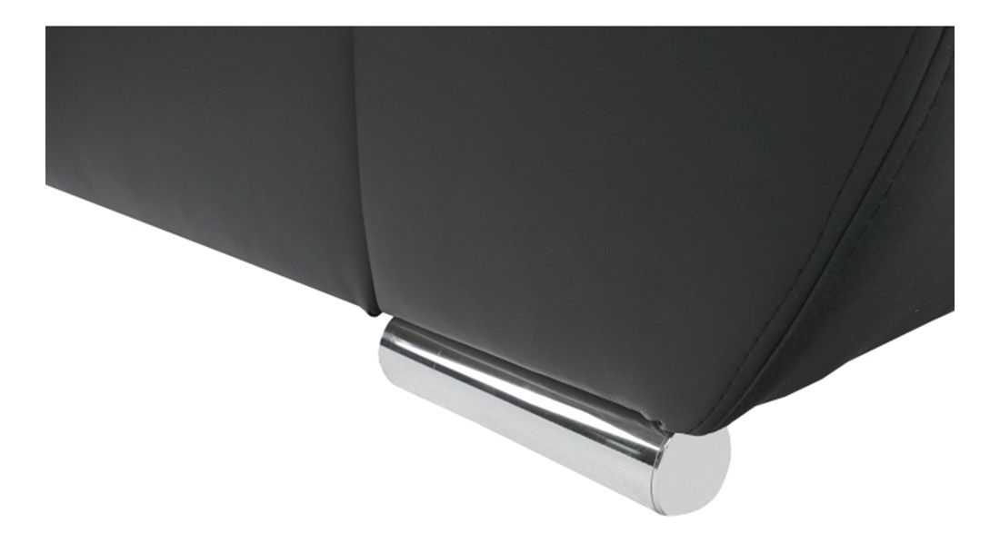 Rohová sedačka Emma (čierna) (L)