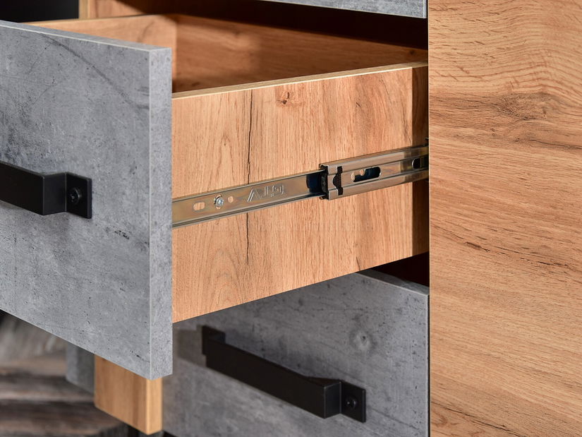 Set za dnevni boravak Suspendera SH06 (hrast + crna)