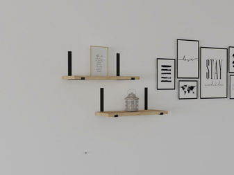 Set polica (2 kom.) Lakepa (zafirov hrast)