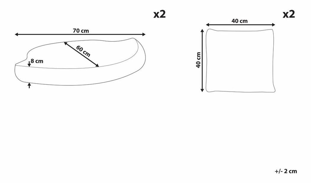 Set náhradných poťahov CARPO (sivá)