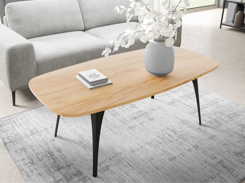 Măsuță cafea Kalypso (negru + Stejar craft auriu)