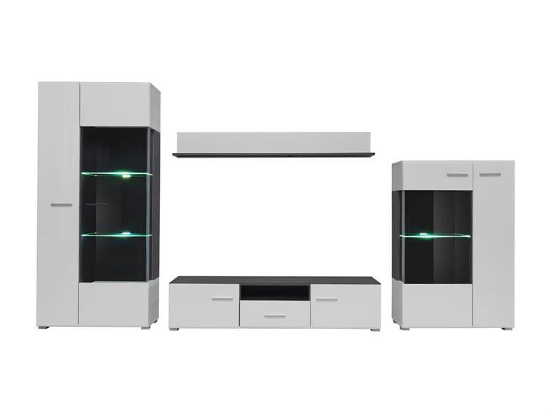 Set za dnevni boravak Solla (bijela + crna)