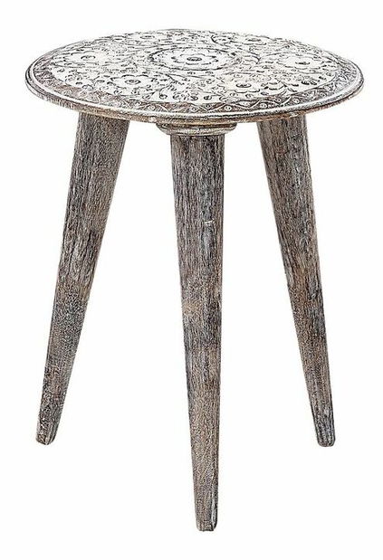 Set 2 ks măsuțe cafea Bonifacio (alb)