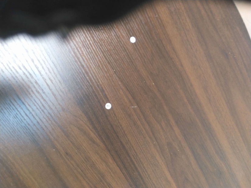 Măsuță cafea Klara (nuc + auriu) *resigilat