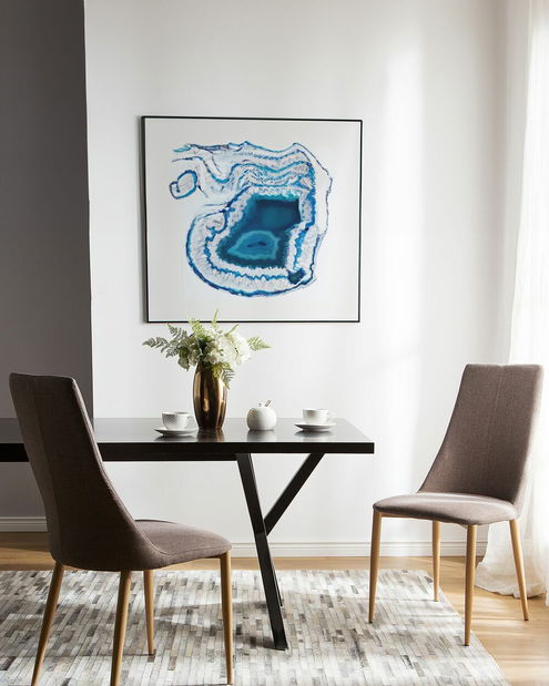 Set 2 buc. scaune pentru sufragerie Clenot 2 (gri închis)