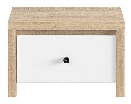 Nočný stolík BRW Karet KOM1S (dub sonoma + biela matná)
