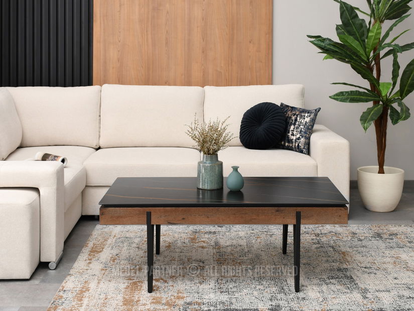 Konferenčný stolík Diego (orech + čierna)