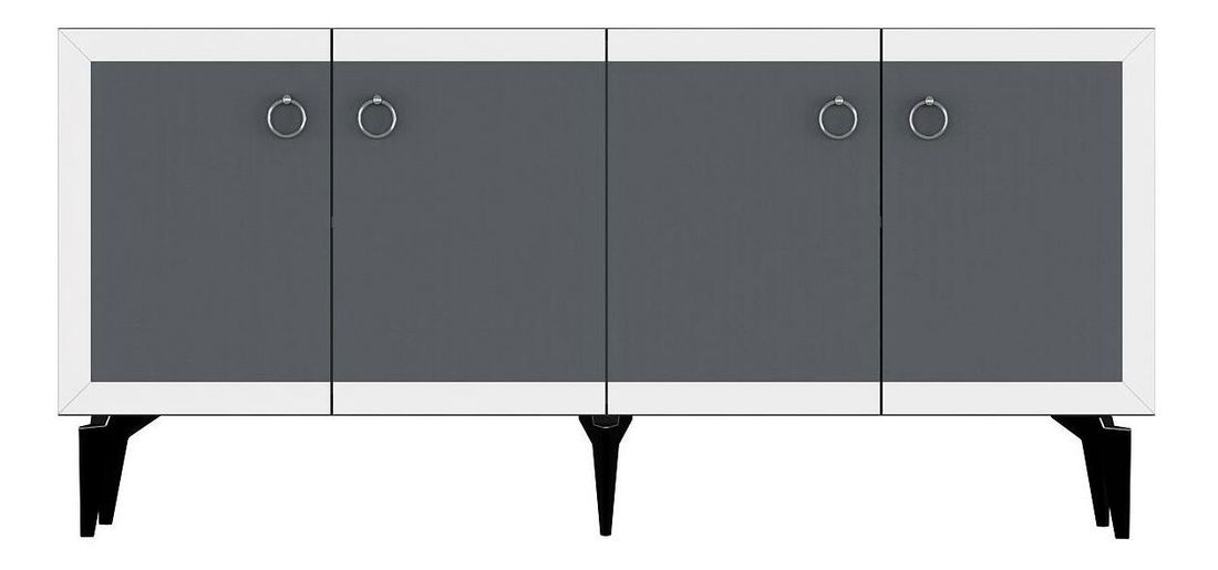 Skrinka Sotema 1 (antracit + biela) 