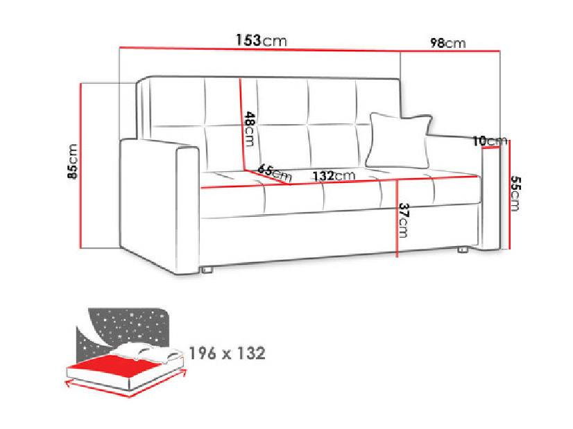 Sofa Clarity III (Alova 04 + Alova 46)