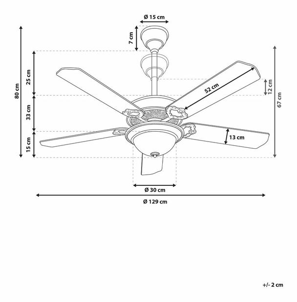 Ventilator BAGA (auriu)
