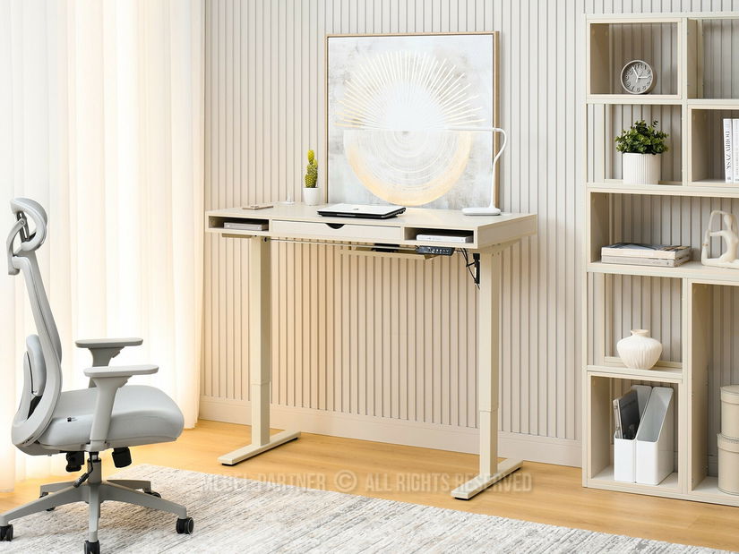 Masă PC cu înălțime reglabilă Occott 120 (crem)