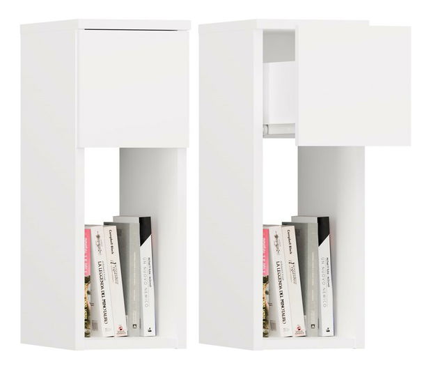 Nočný stolík Gustaban 1 (biela)