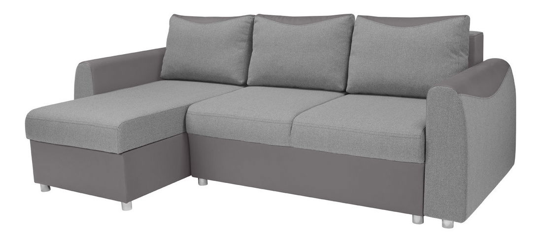 Rohová sedačka BRW Jette II LUX 3DL.URCBK (sivá) (L)