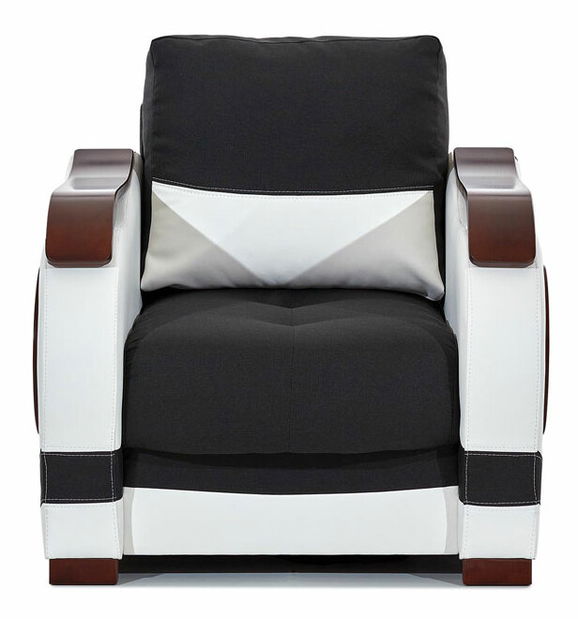 Fotelja Pat Typ 04 (crna + bijela)