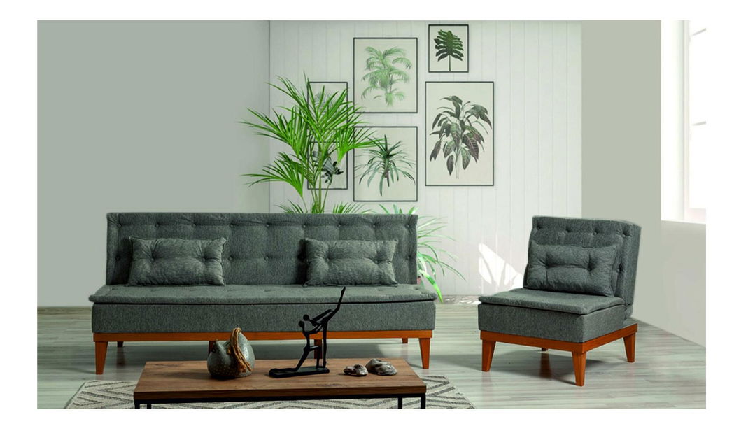 Sedacia súprava Fiorucci (tmavosivá)