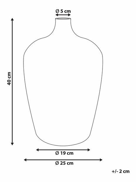 Vază Kacza (argintiu)