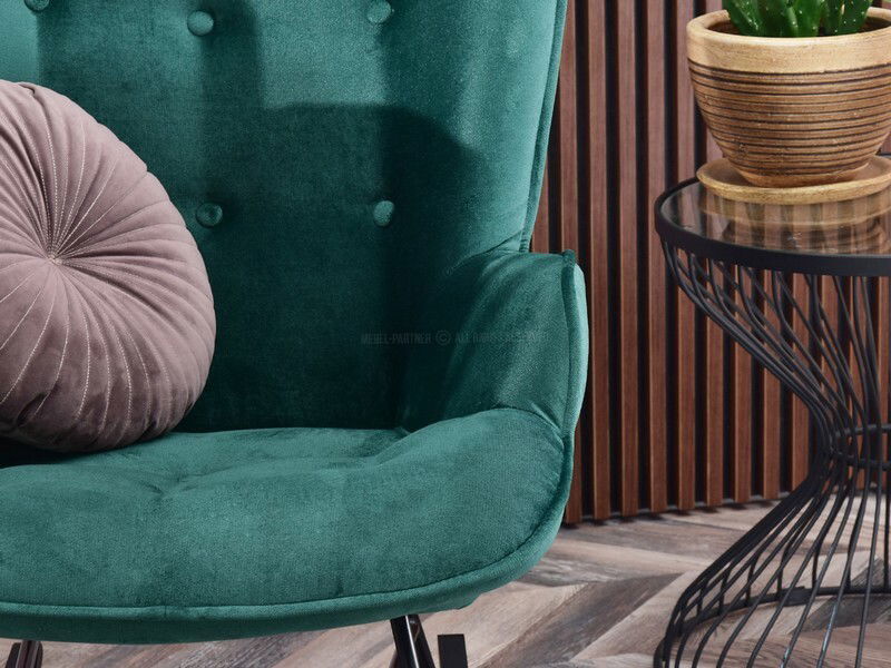 Fotel Sibyla (zöld + fehér bükk)