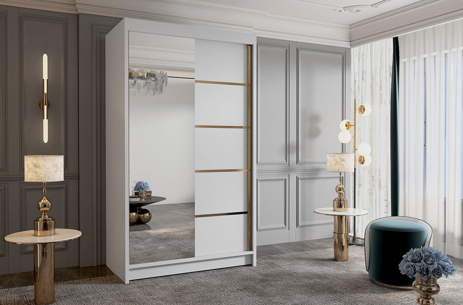 Dulap de haine Vigala 3 (alb)