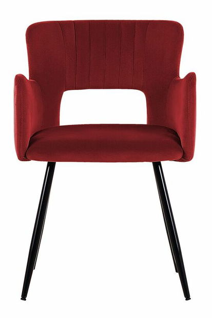 Set 2 ks jedálenských stoličiek Shelba (červená) 