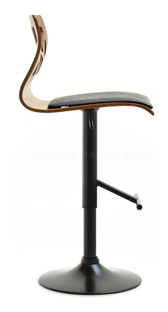 Stolička Hokei (orech tmavý + čierna)