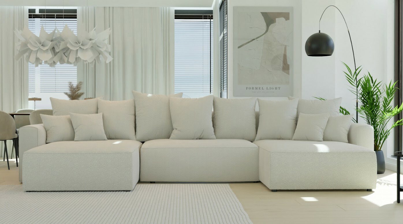 Kutna garnitura Napolia U (bež)