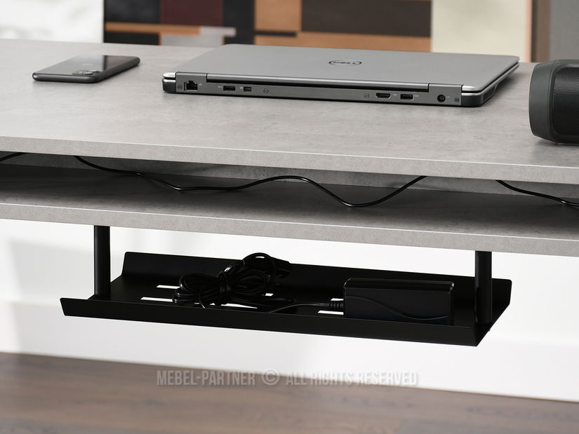 Masă PC Osto 120 (beton + negru)