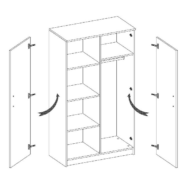 Šatníková skriňa Sigil II 2D