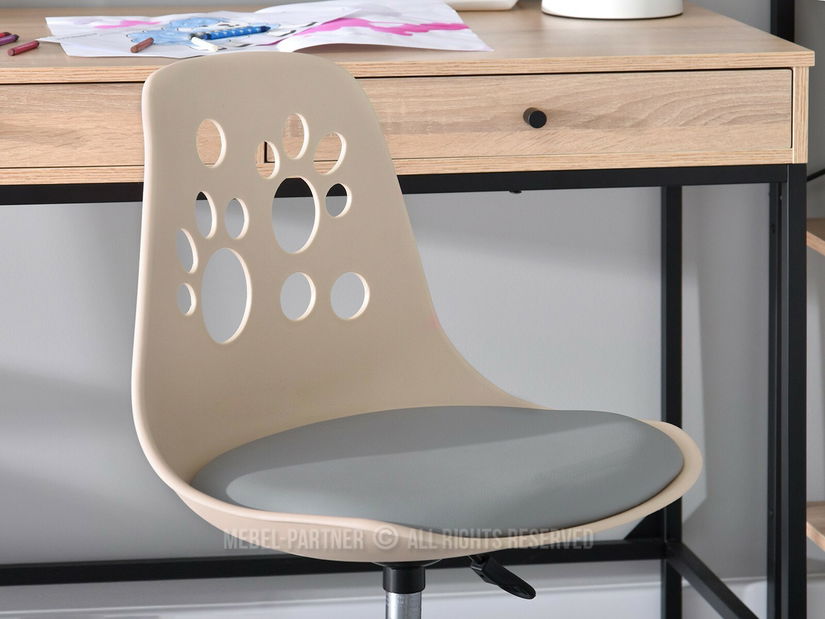 Detská stolička Footy (ružovošedá + sivá)