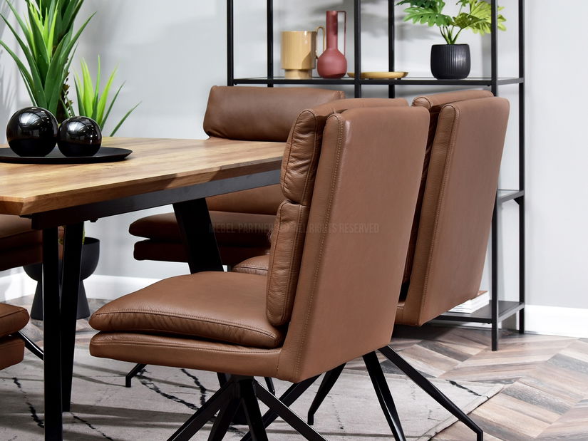 Stolička Rhea (hnedá + čierna)