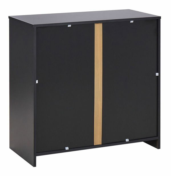 Dulap Zirkone (Negru + lemn deschis) 