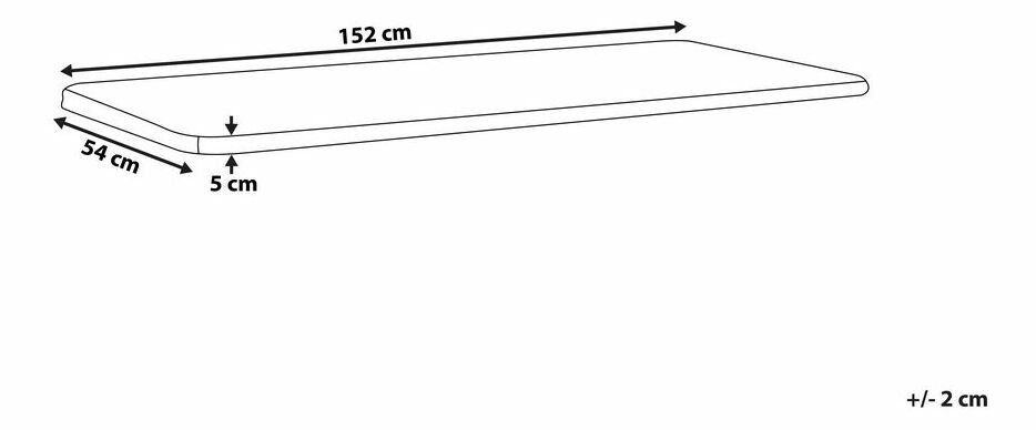 Pernă de grădină 152x54 cm VESTFOLD (bej)