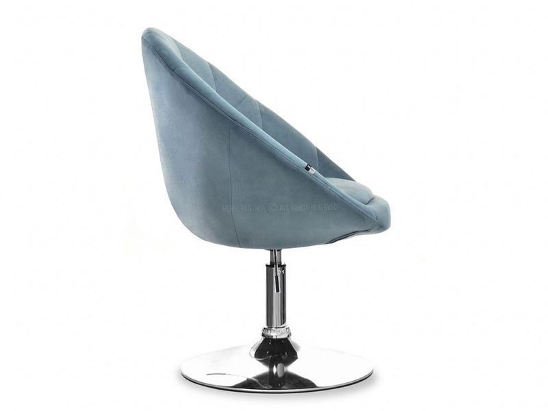 Kreslo Lush 3 (modrá + chrómová)