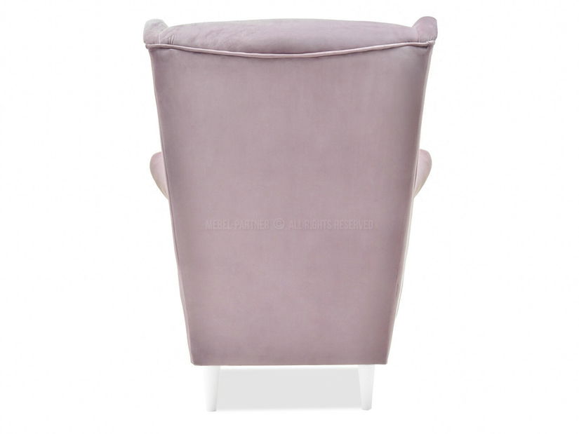 Füles fotel Margis (világoslila + bükk)