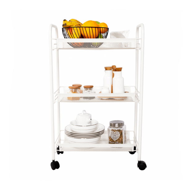 Servírovací vozík Jaden (biela)