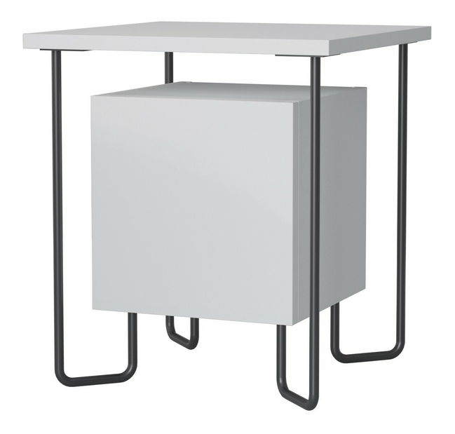 Nočný stolík Acre (biela)