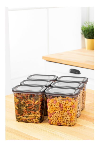 Set recipiente alimente (6 buc.) Bond 06-11 (antracit)