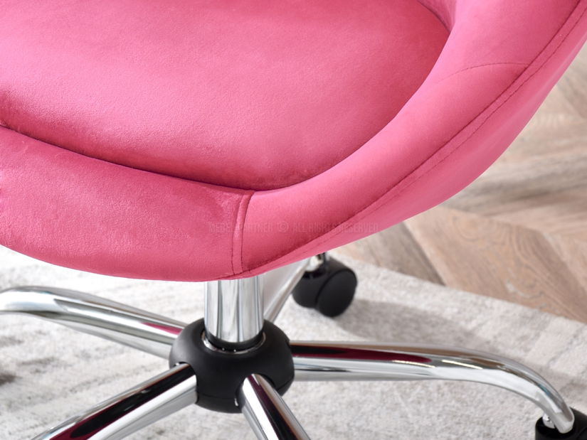 Fotel Lush 4 (rózsaszín + króm)