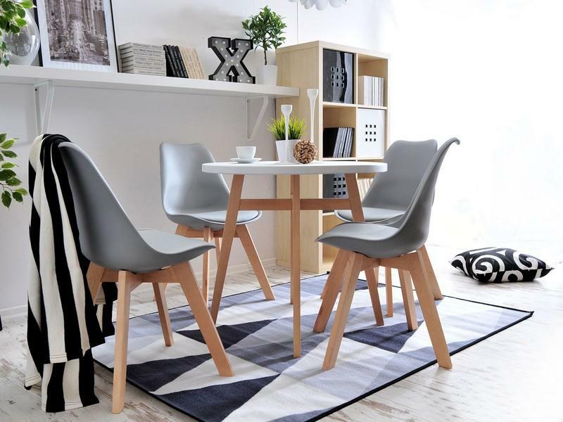 Stolica Large Wood (siva + crna)