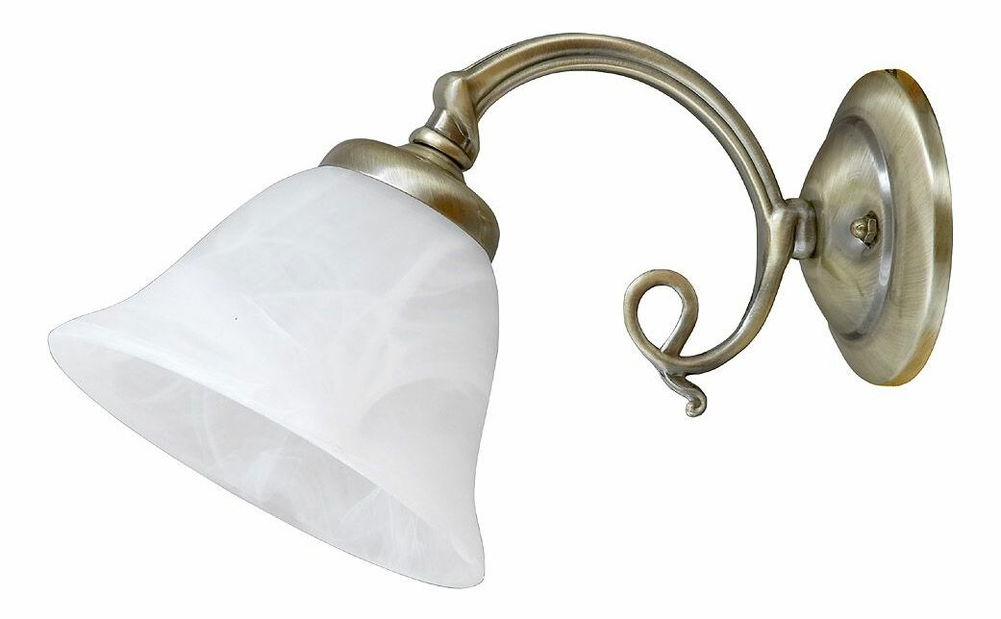 Nástenné svietidlo Beckworth 7131 (bronzová + ryžové kamenné sklo)