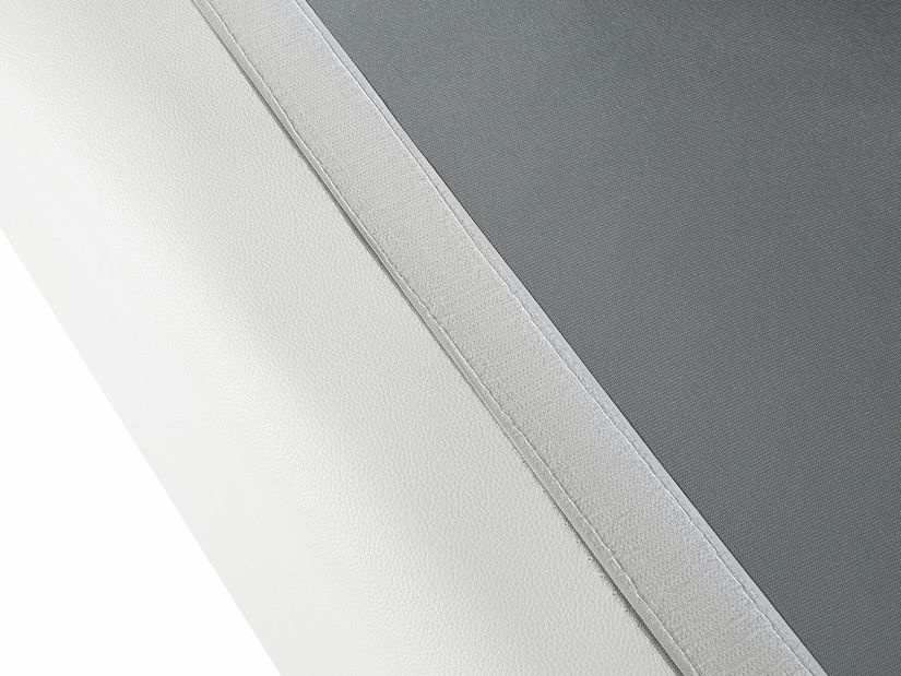 Háromszemélyes bőr kanapé Heinola (fehér) *kiárusítás